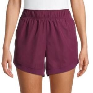 NWT Athletic Works Purple Burgundy Plum Running Exercise Shorts Size 1X